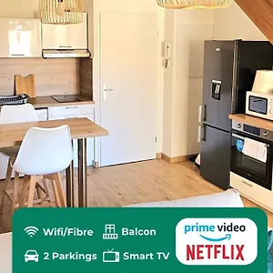 T3 Duplex Centre - Parking - Gare - Thermes Appartement Thonon-les-Bains